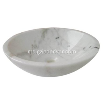 Bilik Mandi Marmar Asli Sink Vanity Top